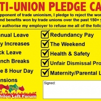 Anti Union Pledge Card